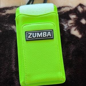 Zumba Fitness Neon Lime Green Phone Pouch with Logo